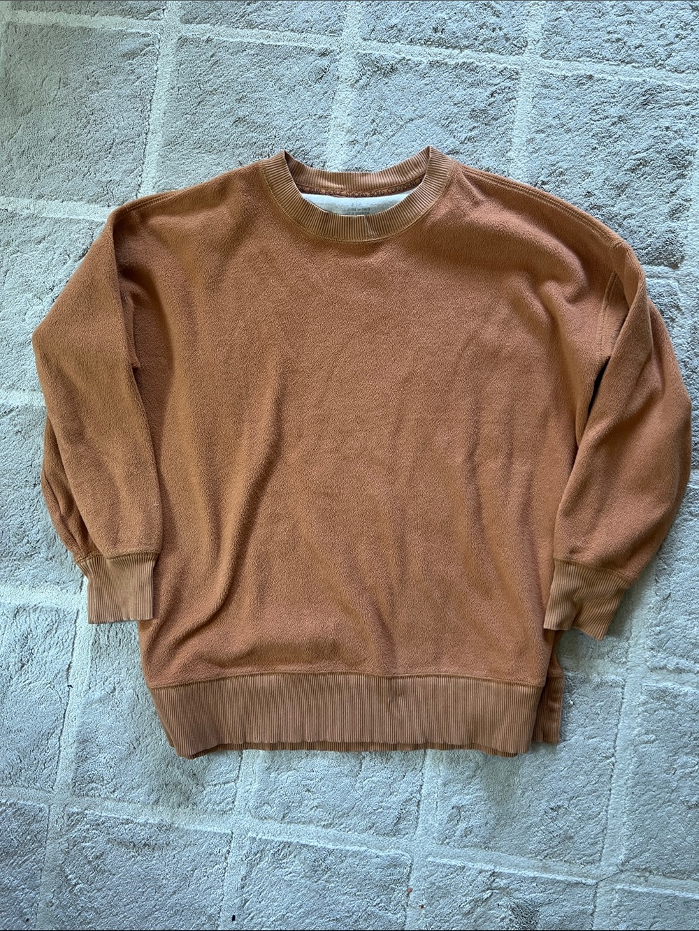 aerie Crewneck Sweater in Burnt Orange